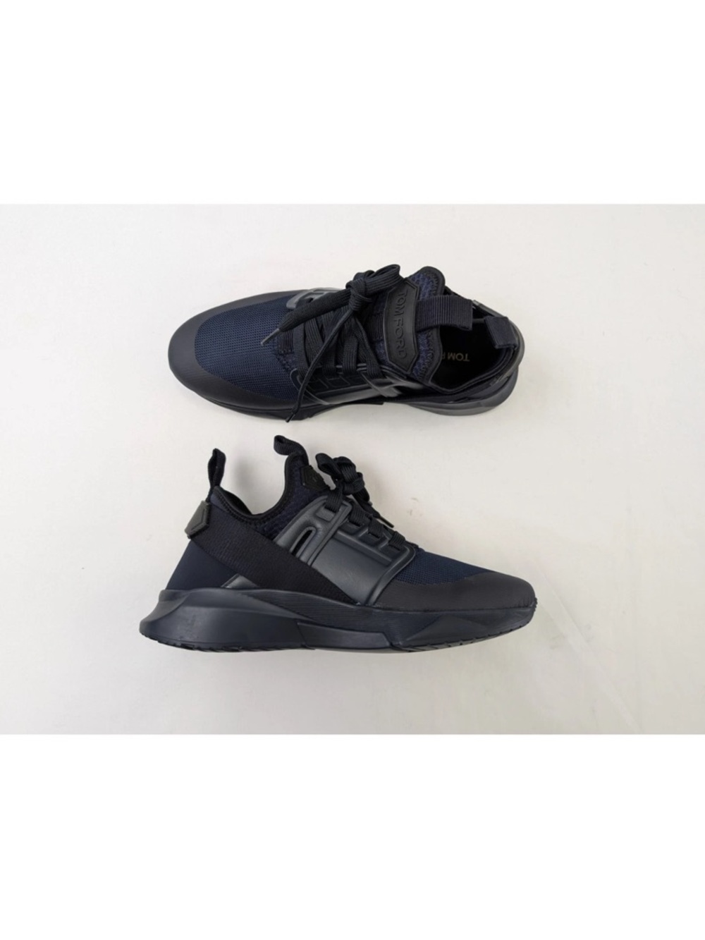 Tom Ford Sneakers Low Top in Jago Dark Blue-Navy BNWB 10 TF